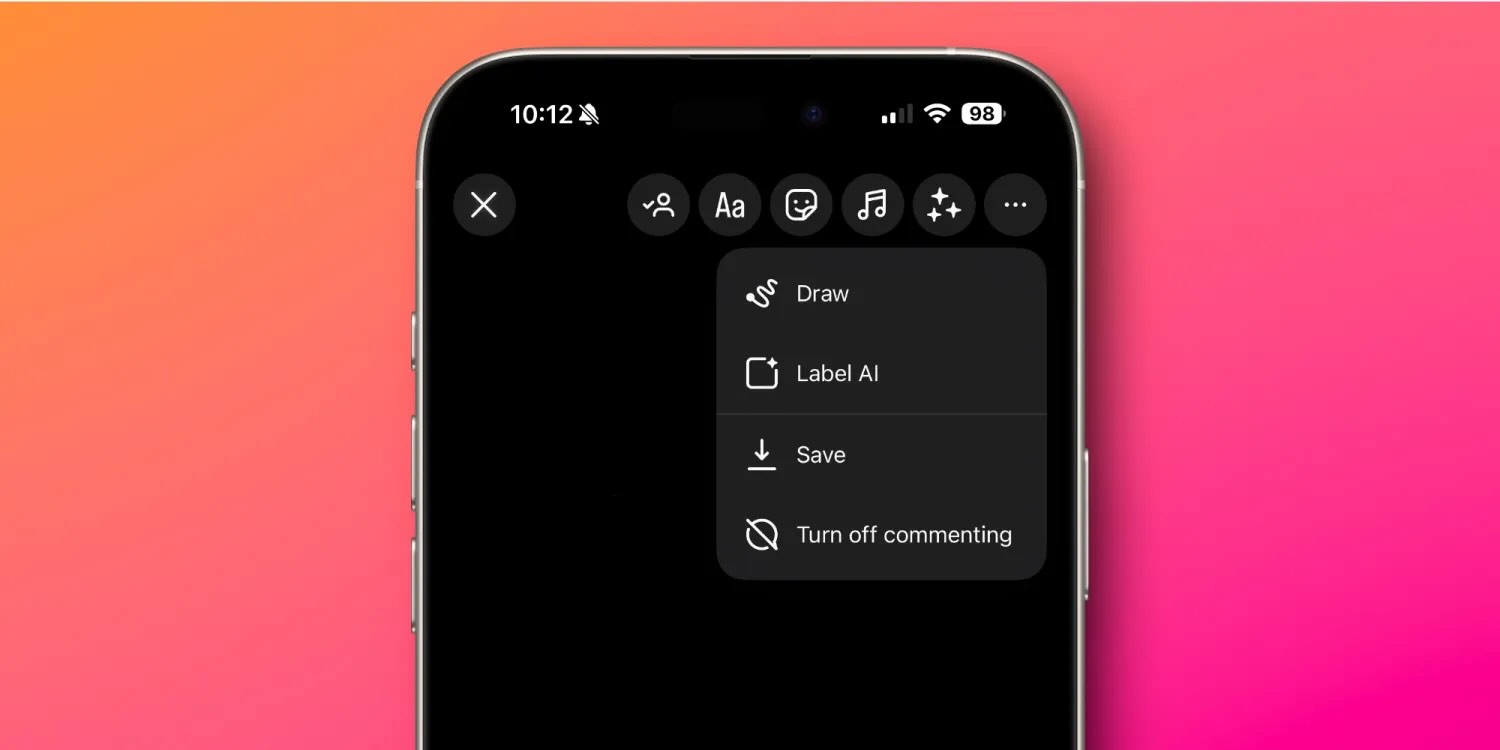 Instagram story save options showing limited built-in features